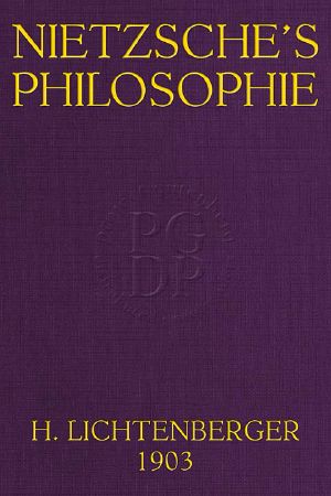 [Gutenberg 63366] • Nietzsche's Philosophie